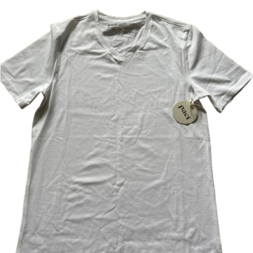 Pact Men's Classic White Short Sleeve Tee